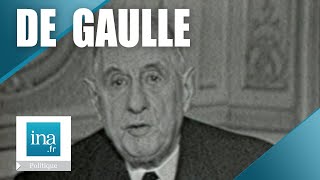 Les vœux du Général De Gaulle pour 1969  Archive INA [upl. by Lette936]