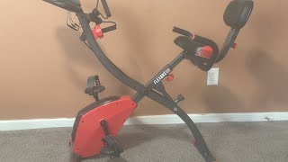 This Echelon Flex Express Folding Exercise Bike has a nice wide seat and great if youre tall [upl. by Melinda]