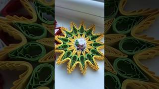 Superb Christmas decoration using quilling comb quillingstar shorts quilling [upl. by Cherilyn]