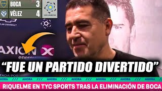 😱LAS POLÉMICAS PALABRAS DE RIQUELME TRAS LA ELIMINACIÓN DE BOCA DE LA COPA ARGENTINA [upl. by Maurer]