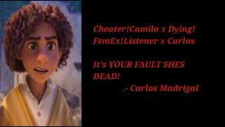 CheaterCamilo x DyingFemExListener x Carlos ft Julieta Its YOUR fault shes dead [upl. by Elexa228]