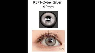 K371Cyber Silver grey oft lense softlens beauty coloredlenses eyelenses contactlenses makeup [upl. by Sualokin]