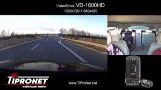 Autokamera Visiondrive VD1600HD sound hq wwwtipronetnet [upl. by Meridel]