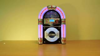 The new improved Steepletone Jive Rock 60  sixty  Tabletop Jukebox [upl. by Raab]