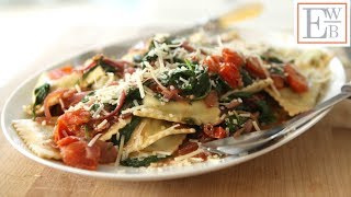 Beths Spinach Ravioli with Caramelized Onions and Tomatoes  ENTERTAINING WITH BETH [upl. by Kevyn]