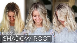 Babylight Tutorial with a Shadow Root on Blonde Hair Easy Technique [upl. by Yerocal]