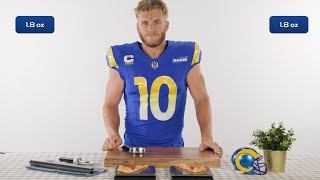 Cooper Kupp Can Slice Through Defenses But Can He Slice A Pizza Perfectly In Half [upl. by Atinev]