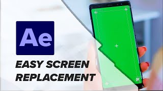 After Effects Tutorial Keylight Effect Tracker Screen Replacement [upl. by Esyak]