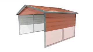 Carolina Carports  Boxed Eave Roof Style CarportPortable Building [upl. by Graig]