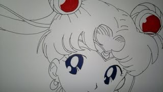 Drawing Sailor moonセーラームーンを描画する方法 [upl. by Haneen]