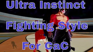 Dragon Ball Xenoverse 2 MOD Ultra Instinct Goku fighting style for CaC [upl. by Eidahs]