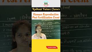 Human Reproduction  post Fertilization event  Biology shorts biology reproduction [upl. by Ehling]