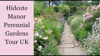 🌹 UK Hidcote Manor Perennial Gardens Walking Tour  Gloucestershire England [upl. by Aikahs173]