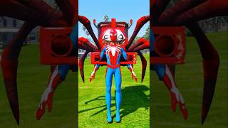 GTA V VENOM DUMPS SPIDERMAN FOR CHOOCHHOO CHARLES SPIDERS 🕷️🕸️  shorts gta5 [upl. by Eivad150]