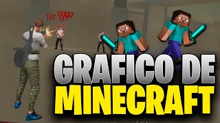 COMO COLOCAR GRÁFICO DE MINECRAFT NO FREE FIRE EMULADOR ✅ [upl. by Dray514]