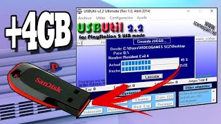 USB UTIL 2 2 EL PROGRAMA IMPRESCINDIBLE PARA COPIAR TU USB PLAYSTATION 2 [upl. by Eikin]