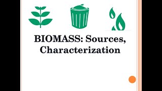 BIOMASS Sources and Characterization in Tamil  Energy Engineering  Lecture 17 [upl. by Tabbi]