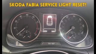 Skoda Fabia 2017 Service Reset Light [upl. by Katee948]