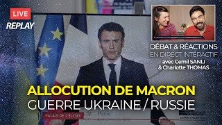 🔴 replay Allocution Macron ‧ Guerre Ukraine  Russie [upl. by Sucramej]