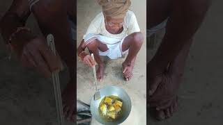 Fish Curry recipe grandpa cooking in village stylefood indianrurallife fishcurryrecipe eating [upl. by Muryh]