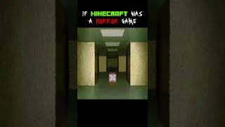 IF MINECRAFT WAS A HORROR GAME [upl. by Dittman]