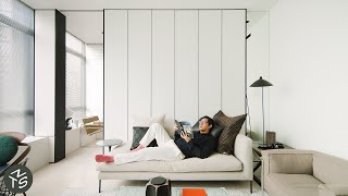 NEVER TOO SMALL Simple and Stylish Singapore Apartment 55sqm592sqft [upl. by Ahaelam]