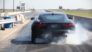 Hennessey Jaguar FTYPE R Coupe Dyno amp 14 Mile Testing [upl. by Haleemak]