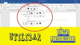 Utilizar VIÑETAS Personalizadas de WORD  presenta trabajo originales [upl. by Henriette]