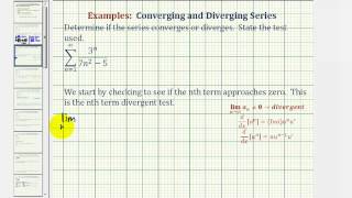 Infinite Series The Nth Term Divergent Test [upl. by Agace843]