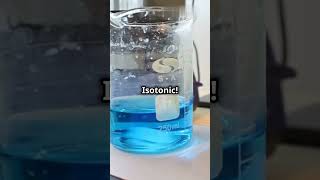 Isotonic Hypertonic amp Hypotonic Solutions Explained 🧪🌊 in 40 sec✨ science biology shorts [upl. by Yuht]