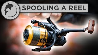 How To Spool A Fishing Reel  put line on your reel [upl. by Bogart]