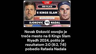 Djokovic vs Nadal 20  6 Kings Slam Riyadh 2024 djokernole riyadhseason novakdjokovic tennis [upl. by Asirem]