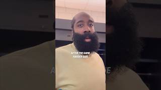 James Harden explains trying to block Kawhi’s shot 😅 [upl. by Yro899]