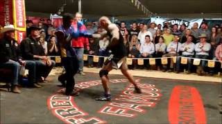 Aaron Corden fights local Black Venom  Outback Fight Club  Mt Isa Rodeo 2016 [upl. by Mukerji]