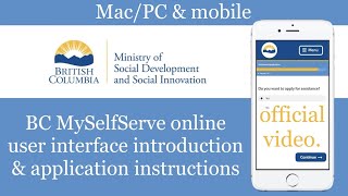 BC MySelfServe Online User Interface Introduction amp Application Instructions 2022 [upl. by Brnaba289]