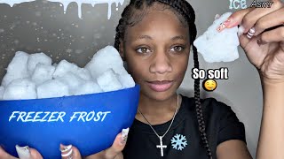 ICE ASMR  Powdery Ice Trees Snow cubes Freezer Scraping amp Eating asmr [upl. by Eolc]