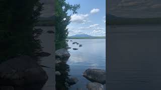 1st view of Katahdin Appalachian Trail thru Hike 2024 shorts appalachianmountains hiking [upl. by Amling]