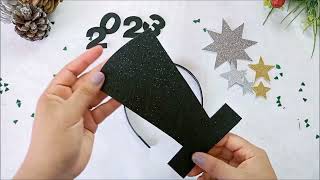 🎉DIY Año Nuevo 2024 Diademas para año nuevo DIY HAPPY NEW YEAR ideas para año nuevo [upl. by Kevon]