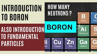 Introducing Boron plus Can You Name the 17 Fundamental Particles [upl. by Pavkovic556]