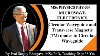 L3 UNIT1 Circular Waveguide Solution of Wave Equation in Cylindrical Polar Coordinates TM Modes [upl. by Nnuahs339]