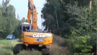 CASE CX240B with Rototilt grapple [upl. by Iek442]