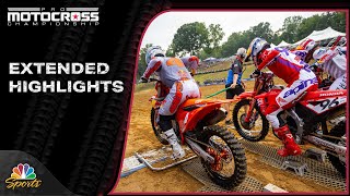 Pro Motocross 2024 EXTENDED HIGHLIGHTS Round 10 Budds Creek  81724  Motorsports on NBC [upl. by Guise]