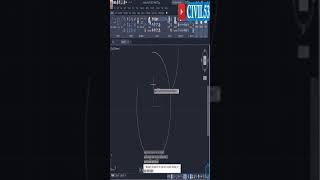 Arc shortcut in AutoCAD CIVIL53 [upl. by Kylander]