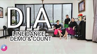 DIA DEMO amp COUNT  Line Dance [upl. by Etty822]