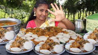 50  Idly and Mutton Eating Challenge  indian mukbang [upl. by Aicen]