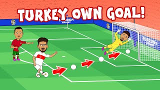 TURKEY OWN GOAL vs PORTUGAL😂 30 Euro 2024 Goals Highlights [upl. by Woodring359]