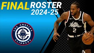 LOS ANGELES CLIPPERS FINAL ROSTER NBA Season 202425 [upl. by Halilak]