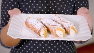 Cannoli siciliani  Le ricette di Giusina in Cucina [upl. by Eojyllib]