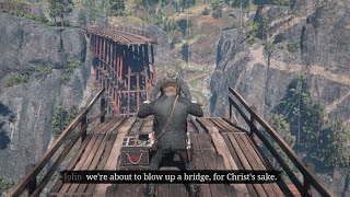 What if Arthur destroys the bridge before the Mission with John [upl. by Jochbed408]