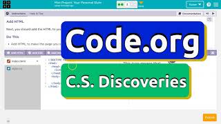 Codeorg Lesson 73 MiniProject Your Personal Style  Tutorial and Answer  Unit 2 CS Discoveries [upl. by Sirap456]